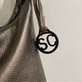 Personalised Leather Bag Charm